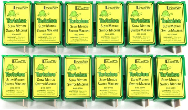 Circuitron #800-6012 12 Pack Tortoise Switch Machine Slow Motion NIB Value Pack