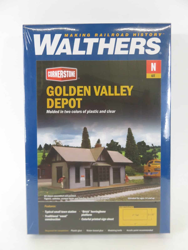 Walthers Cornerstone 933-3894 N Scale Golden Valley Depot Kit NIB image 0