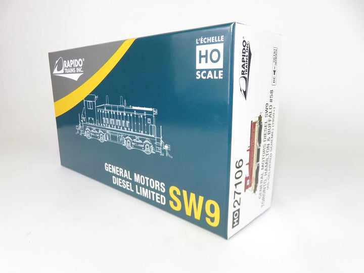 Rapido 27106 HO Scale TH&B EMD SW9 Locomotive DC Silent Version #58 NI ...