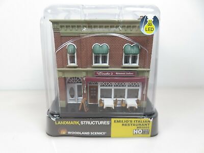 Woodland Scenics HO BR5055 Built and Ready Emilio's Italian Restaurant NIB image 0