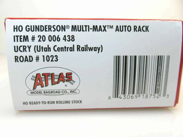 Atlas 20006438 HO Gunderson Multi-Max Auto Rack Utah Central Railway UCRY #1023 image 1