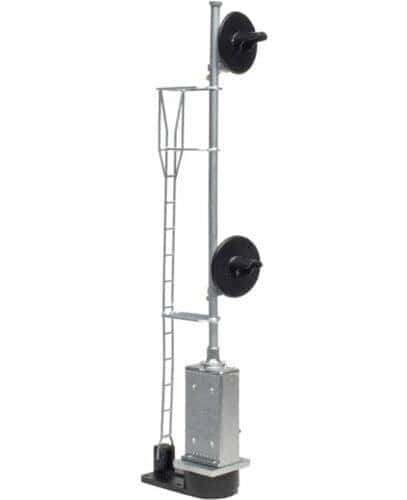 Atlas 70 000 087 HO Double-Head Searchlight Signal with US&amp;S Cabinet (UP Style) image 0