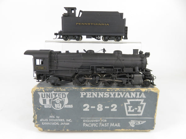 Pacific Fast Mail Brass HO Scale PRR Pennsylvania L-1 2-8-2 Steam Locomotive #2