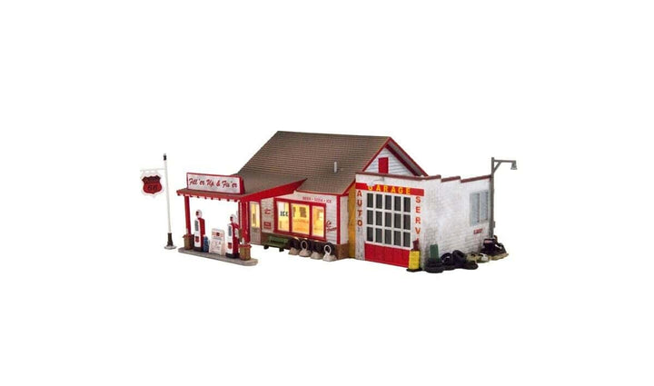 Woodland Scenics BR5025 Built and Ready HO Scale Fill'er Up &amp; Fix'er Building image 2
