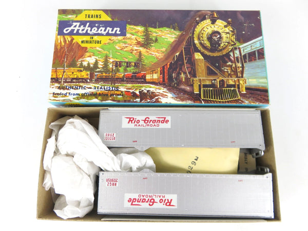 Athearn 5156 HO Scale 40' Piggy Back Trailers D&RGW Rio Grande 2-Pack Kit NOS