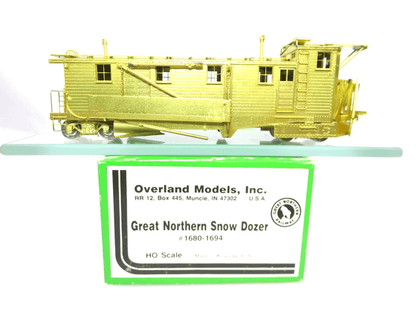 Overland Models Brass HO Scale GN Great Northern Snow Dozer Snowplow #1680-1694 image 0