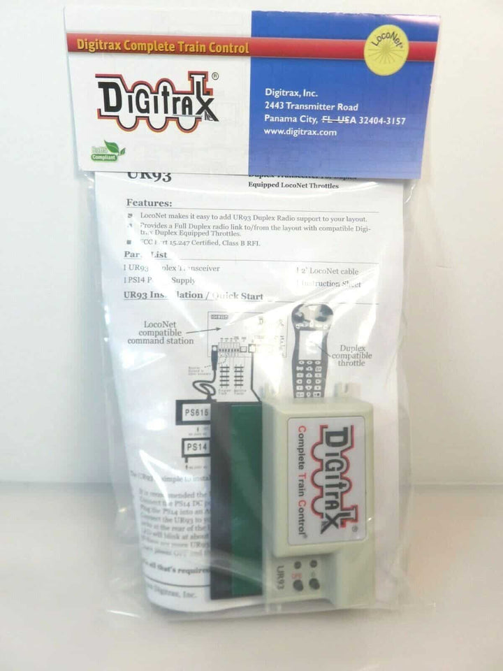 Digitrax UR93 Duplex Radio Transceiver NIB image 1