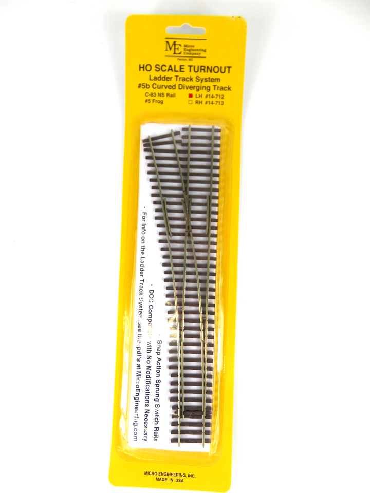 Micro Engineering Code 83 Micro Engineering HO 14-712 Code 83 Ladder Track System 5B Curved Dive ...