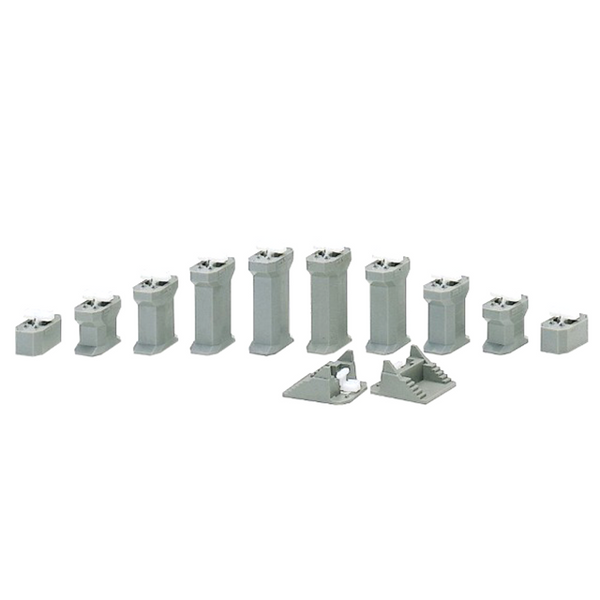 Kato 23-015 N Scale Unitrack Single Track Incline Pier Set 1/2" to 2"