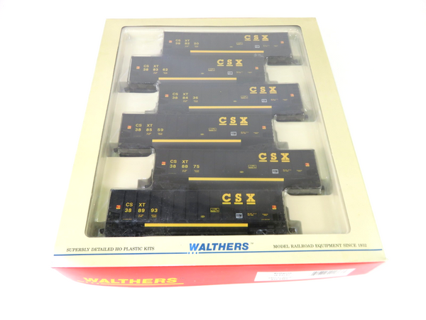 Walthers 932-5302 HO Scale CSXT #1 Bethgon Coalporter Gondola 6-Pack NOS