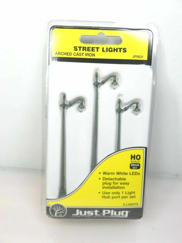 Woodland Scenics JP5631 HO Just Plug Lighting System Arch Cast Iron Street Light image 0