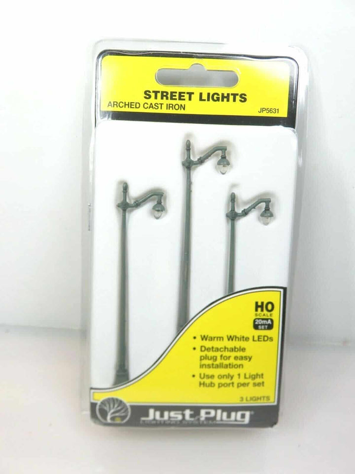 Woodland Scenics JP5631 HO Just Plug Lighting System Arch Cast Iron Street Light image 0
