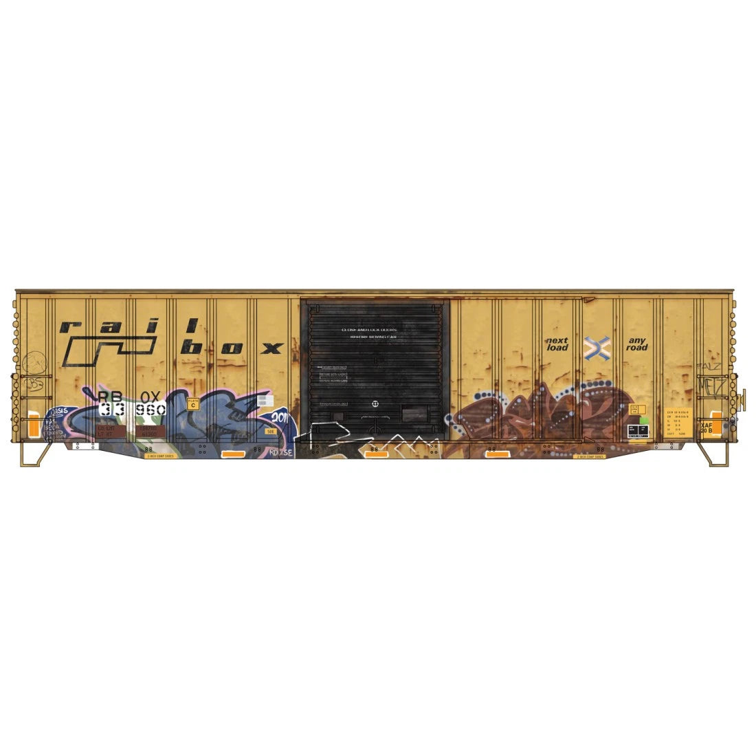 Micro Trains Accurail 5600003 HO Scale Grit N Grime Series 50' Boxcar ...