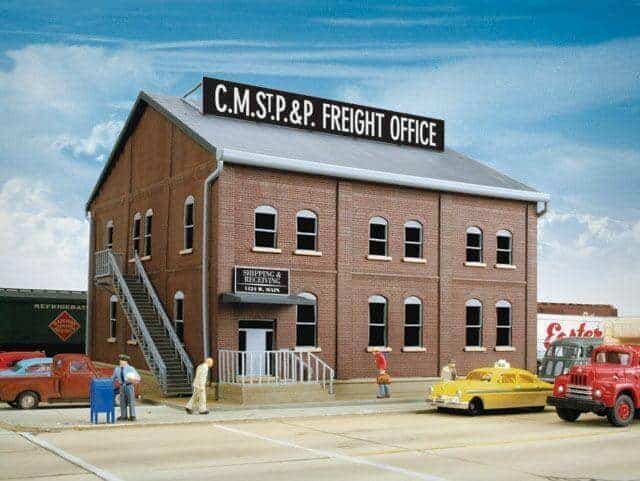 Walthers Cornerstone Part #933-2953 HO Scale Brick Freight Office Kit NIB image 1