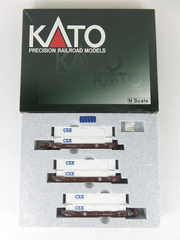 Kato 106-6126 N Scale Gunderson MAXI-IV Double Stack Car BNSF #253561 NOS