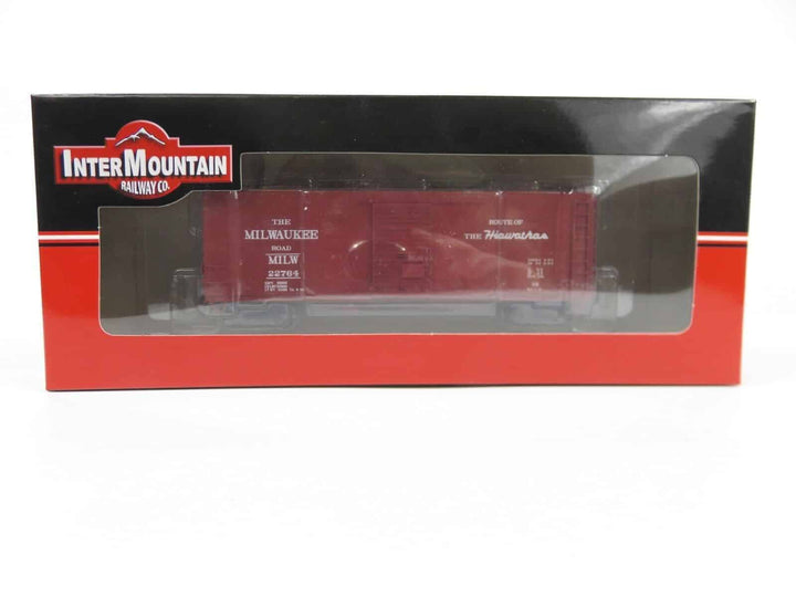 Intermountain 48501-21 HO Scale Milwaukee Road 40' Rib Side Boxcar #22764 image 1