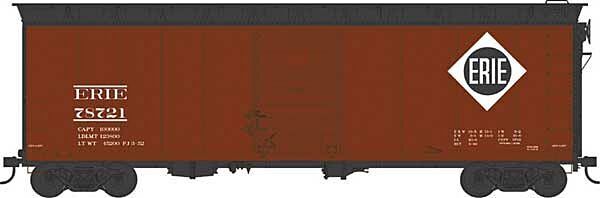 Bowser #43157 HO Scale 40' Boxcar Erie Railroad #78721 NIB image 0