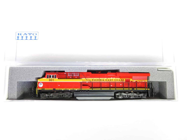 Kato 176-8946 N Scale FEC Florida East Coast GE ES44C4 Diesel Locomotive #801 image 2