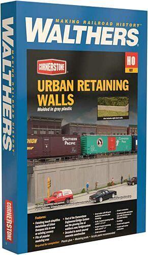 Walthers #933-4562 HO Scale Urban Retaining Walls Kit NIB image 0