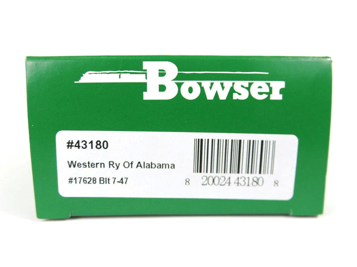 Bowser #43180 HO Scale 40' Boxcar Western Railway of Alabama Road #17628 image 2