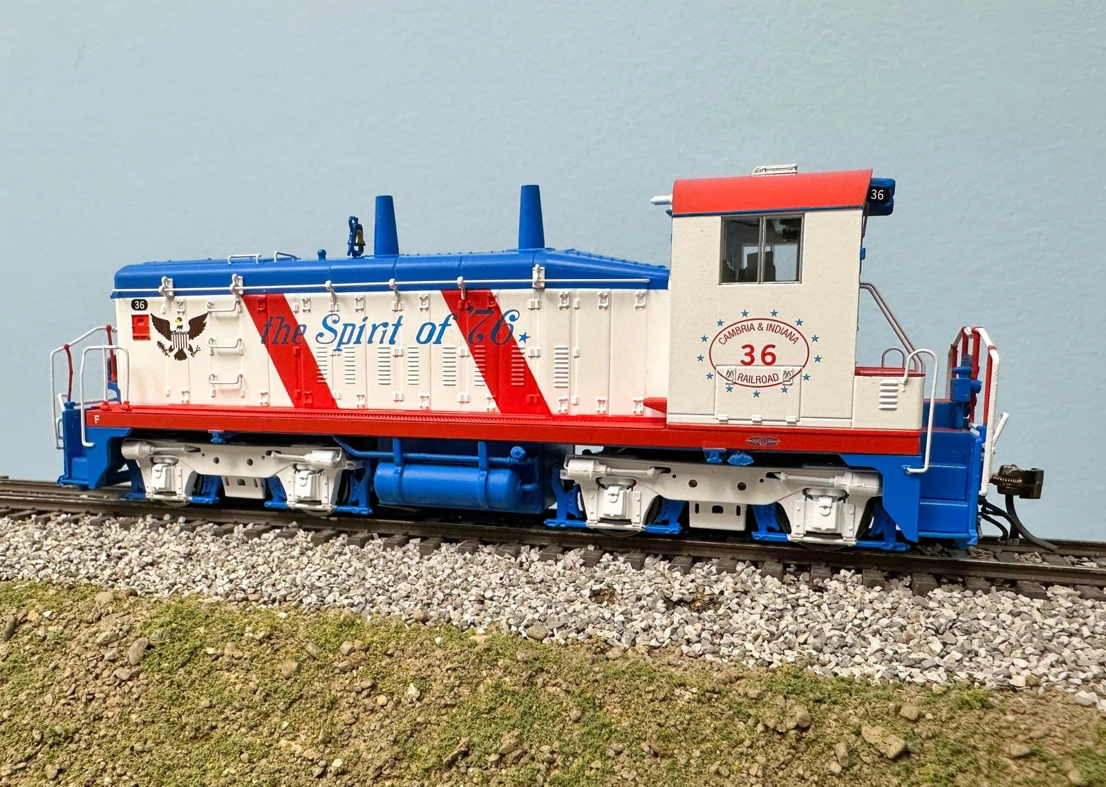 Sw9 Rapido 27615 HO Cambria Indiana Bicentennial EMD SW9 Locomotive #36 DC ...