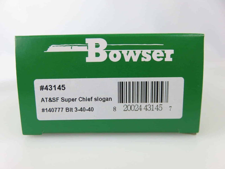 Bowser #43145 HO Scale 40' Boxcar ATSF Santa Fe Super Chief Slogan Road #140777 image 2