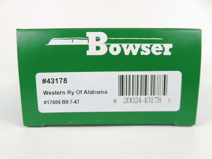 Bowser #43178 HO Scale 40' Boxcar Western Railway of Alabama Road #17606 image 2