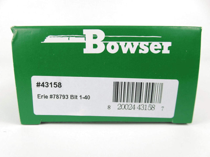Bowser #43158 HO Scale 40' Boxcar Erie Railroad #78793 NIB image 2