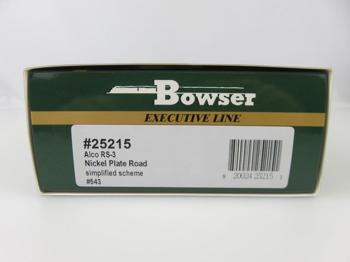 Bowser 25215 HO Scale NKP Nickel Plate Road Alco RS-3 Diesel Locomotive #543 NIB image 3