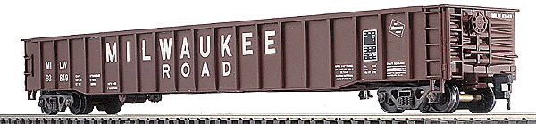 Walthers 932-3274 HO Scale 65' Mill Gondola Milwaukee Road #93805 NIB image 0