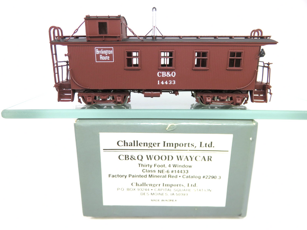 Challenger Imports 2290.3 Brass HO Scale CB&Q Burlington NE-6 Waycar Caboose