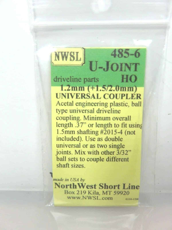 Northwest Short Line NWSL 485-6 Driveline Universal Connector 2.0mm 1.5mm 1.2mm image 0