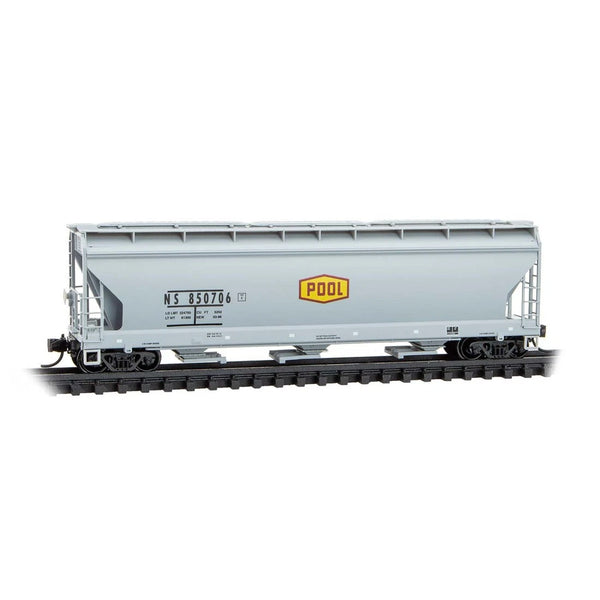 Micro Trains 094 00 980 N Scale NS Norfolk Southern 3-Bay Covered Hopper #850706