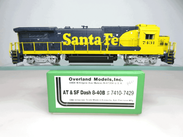 Overland Models Brass OMI-5152 HO Scale Santa Fe GE Dash 8-40B Locomotive #7431 image 0