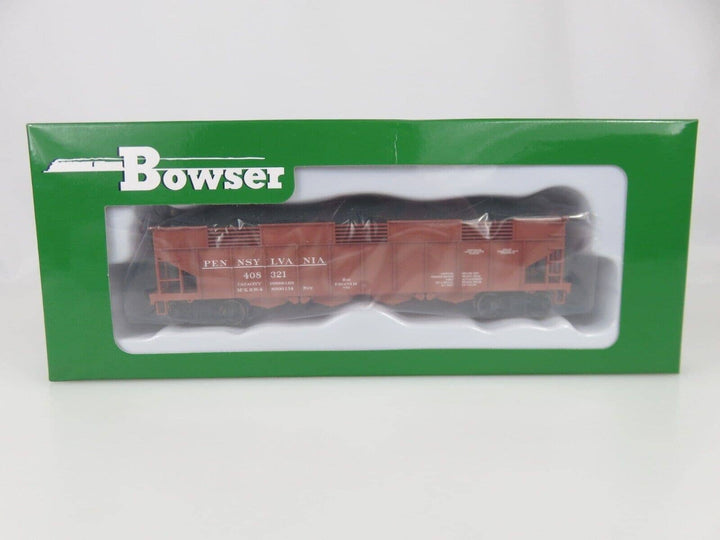 Bowser 43048 HO Scale H22 4-Bay Hopper PRR Pennsylvania Early Lettering #408321 image 0