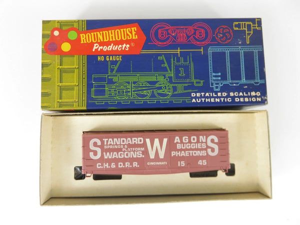 Roundhouse 3021 HO Scale Old Timer Billboard Box Car Standard Wagons Kit NOS