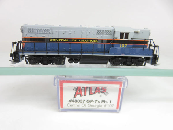 Atlas Classic 48037 N Scale EMD GP7 Diesel Locomotive Central of Georgia # 107