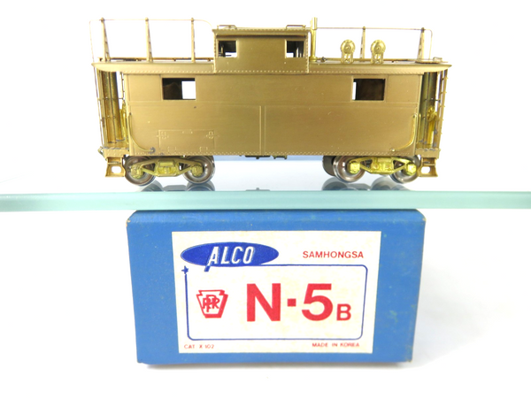 Alco Models Brass X-102 HO Scale PRR Pennsylvania Railroad N5b Caboose W/Antenna
