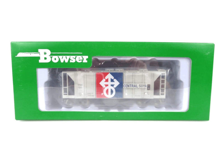 Bowser #43255 HO Scale 70-Ton 2-Bay Covered Hopper Central Soya #135 NIB image 1