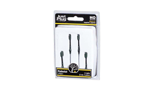 Woodland Scenics JP5651 HO Scale Just Plug Lighting Pedestal Traffic Lights image 0