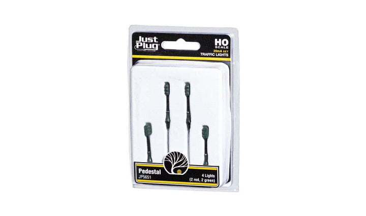 Woodland Scenics JP5651 HO Scale Just Plug Lighting Pedestal Traffic Lights image 0
