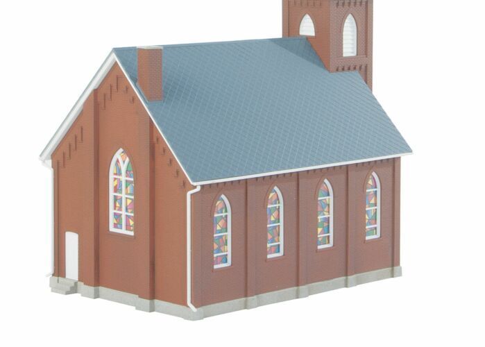 Walthers Cornerstone #933-3496 HO Scale Brick Church Unassembled Kit NIB image 1