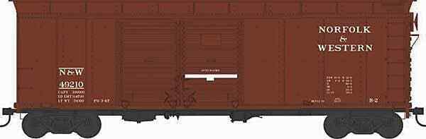 Bowser 43310 HO Scale Norfolk Western X31 B2 Double-Door Round Flush Roof Boxcar image 0