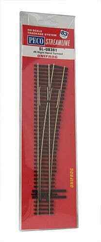 Peco Streamline SL-U8361 HO Scale Unifrog #6 Code 83 Turnout Right Hand