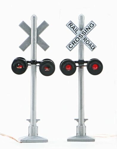 Walthers SceneMaster 949-4333 HO Crossing Flashers Set of 2 Working Signals NIB image 0
