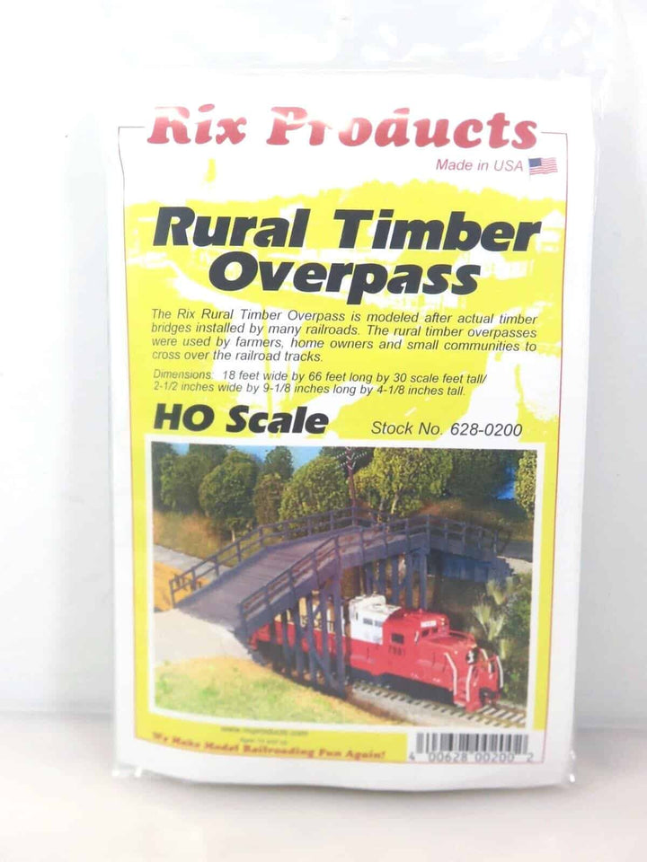 Rix Products 628-0200 HO Scale Rural Timber Overpass Kit image 1