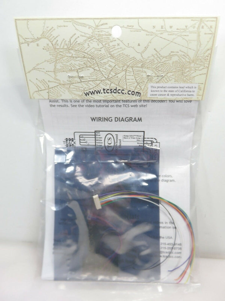 Train Control Systems TCS1533 WOW101-KA-Diesel Sound Decoder V4 with Keep Alive image 2