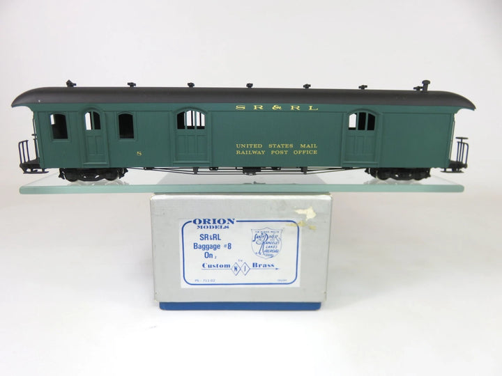 NJ Custom Brass Orion Models On2 Scale SR&RL Baggage Passenger Car #8 ...