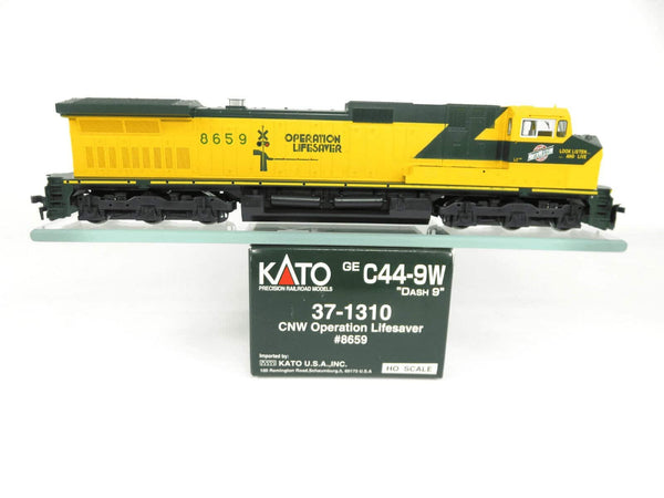 Kato 37-1310 HO GE C44-9W C&amp;NW Chicago North Western "Dash-9" Diesel Locomotive image 0