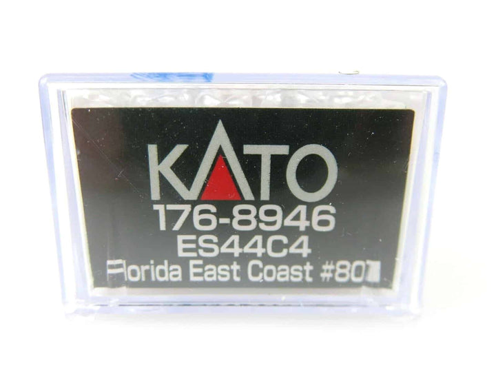 Kato 176-8946 N Scale FEC Florida East Coast GE ES44C4 Diesel Locomotive #801 image 3